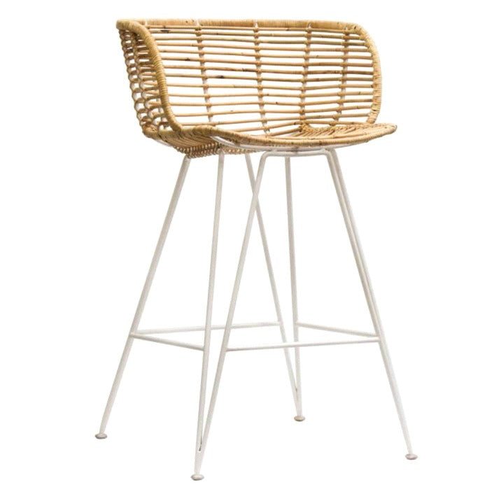 ANNA BARCHAIR / RATTAN + WHITE FRAME - Green Design Gallery