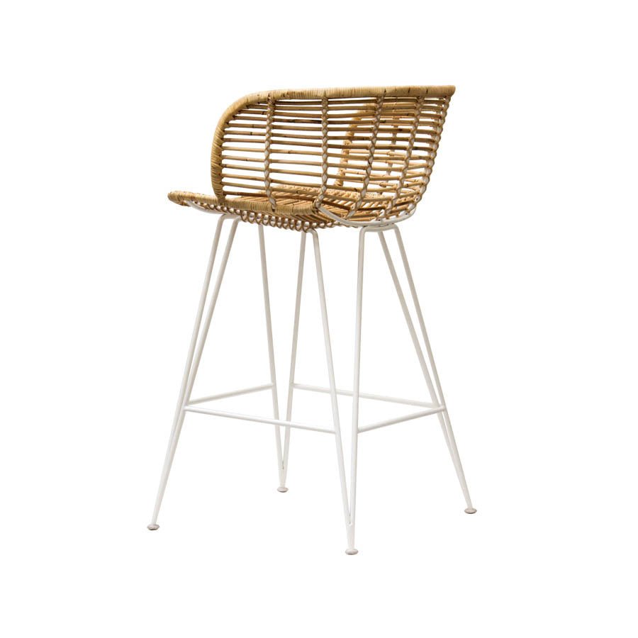 ANNA BARCHAIR / RATTAN + WHITE FRAME - Green Design Gallery