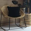 ANNA SIDE TABLE / NATURAL RATTAN - Green Design Gallery