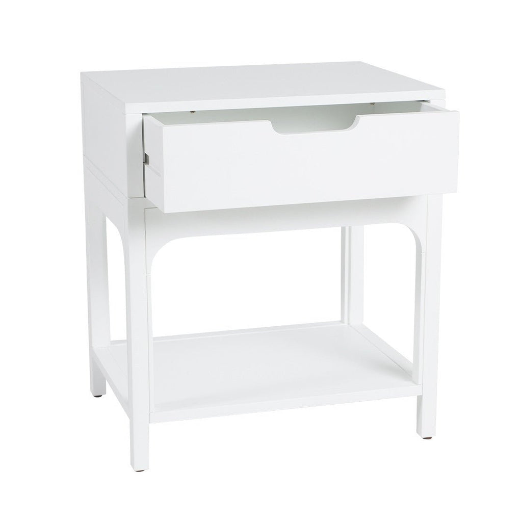 ARCO (BED)SIDE TABLE | WHITE - Green Design Gallery