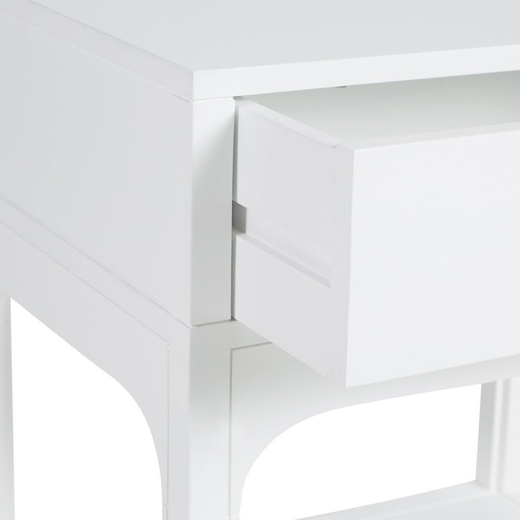 ARCO (BED)SIDE TABLE | WHITE - Green Design Gallery