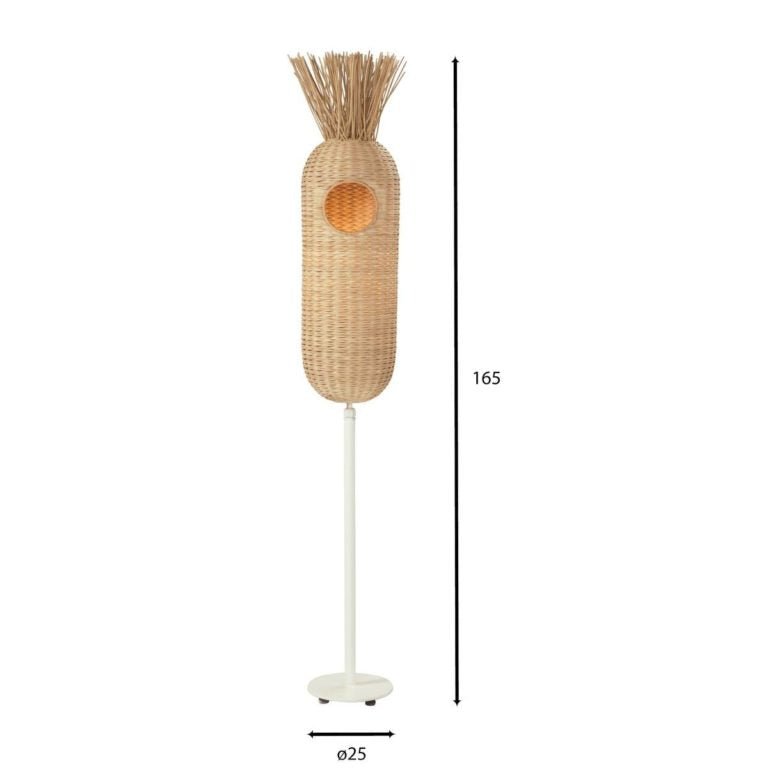 ARECA FLOOR LAMP | RATTAN - Green Design Gallery