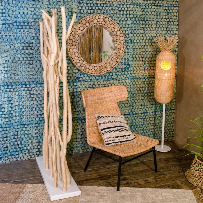 ARECA FLOOR LAMP | RATTAN - Green Design Gallery