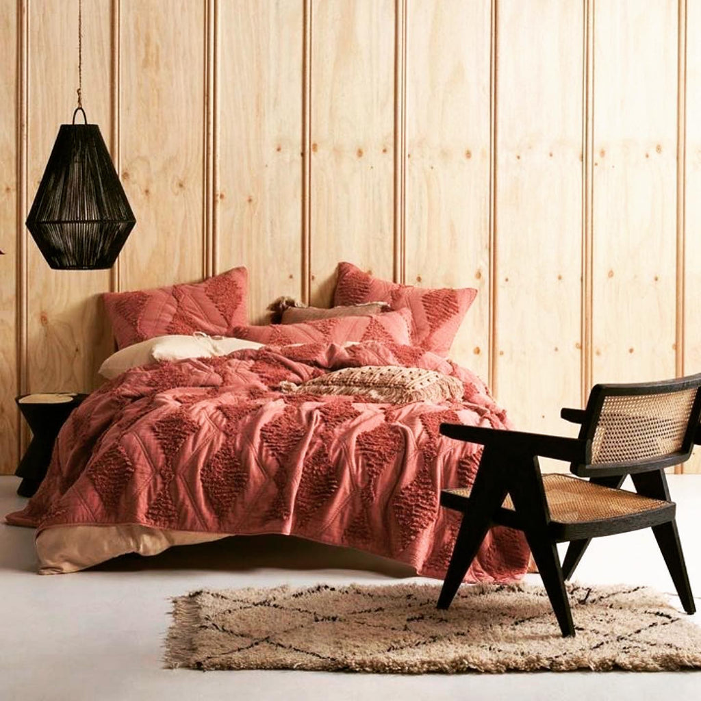 ARISTON LOUNGE CHAIR / NATURAL RATTAN + CHARCOAL OAK - Green Design Gallery