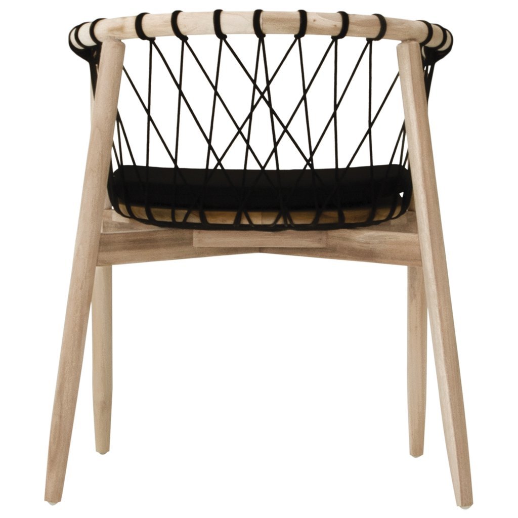 ARNISTON DINING CHAIR | BLACK + NATURAL - Green Design Gallery