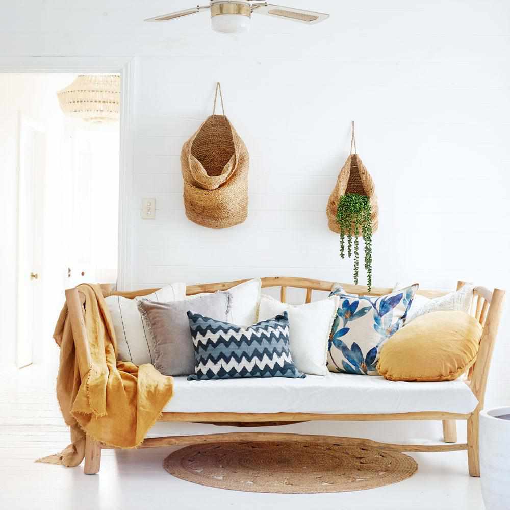 ARTISAN HANGING SACKS | NATURAL JUTE | SET OF 2 - Green Design Gallery