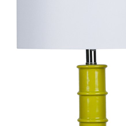ASHBY CERAMIC TABLE LAMP | CHARTREUSE GREEN - Green Design Gallery