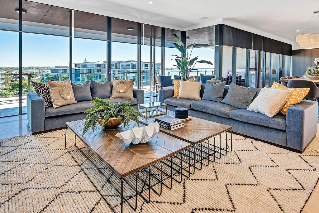 ATHENA COFFEE TABLE / CIGAR OAK + METAL - Green Design Gallery