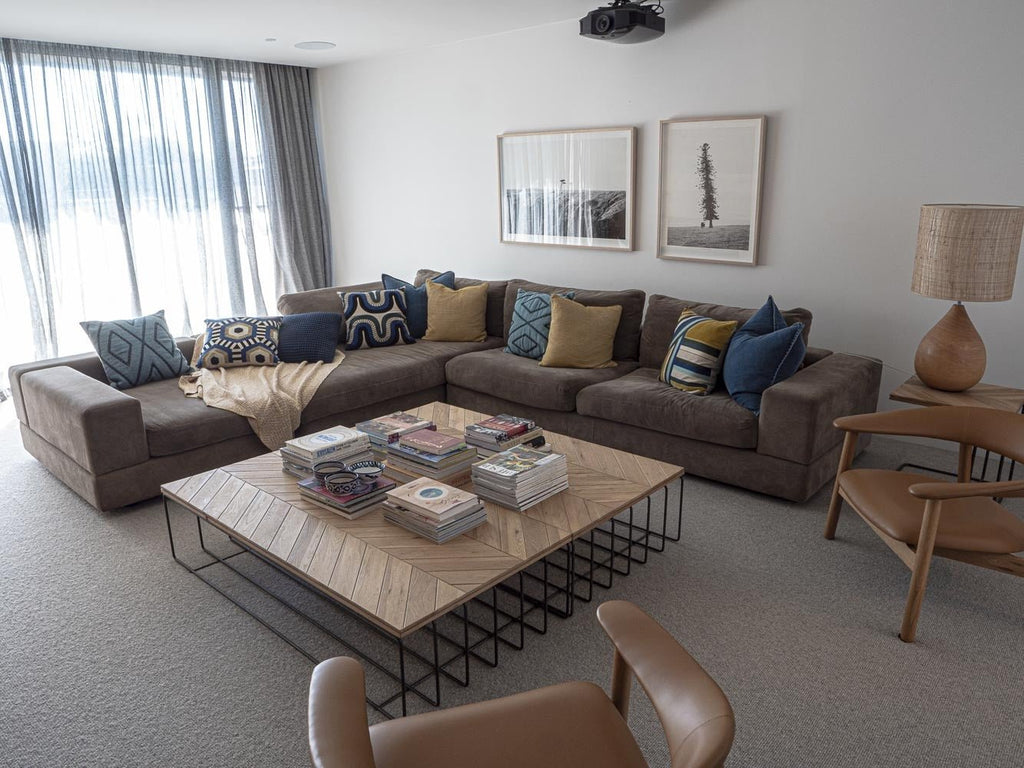 ATHENA COFFEE TABLE / CIGAR OAK + METAL - Green Design Gallery