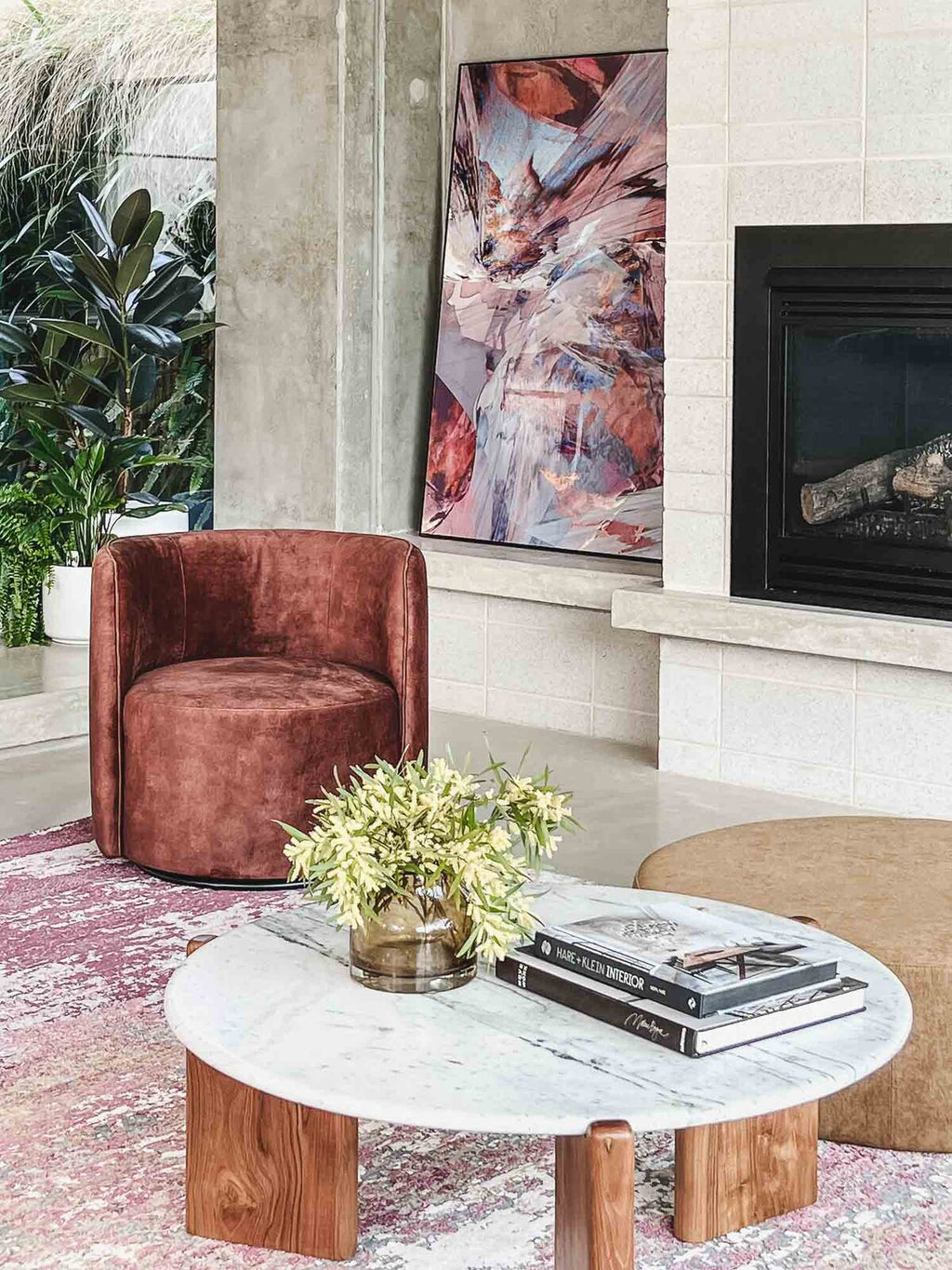 AUDREY SWIVEL CHAIR | CINNAMON - Green Design Gallery