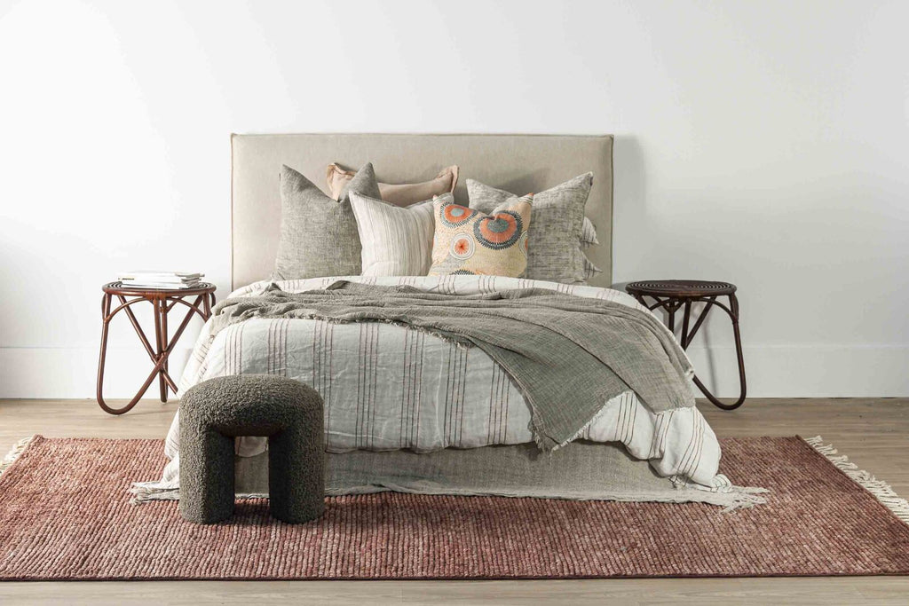 AURORA STOOL | FAUX SHEEPSKIN | 4 COLOR CHOICES - Green Design Gallery