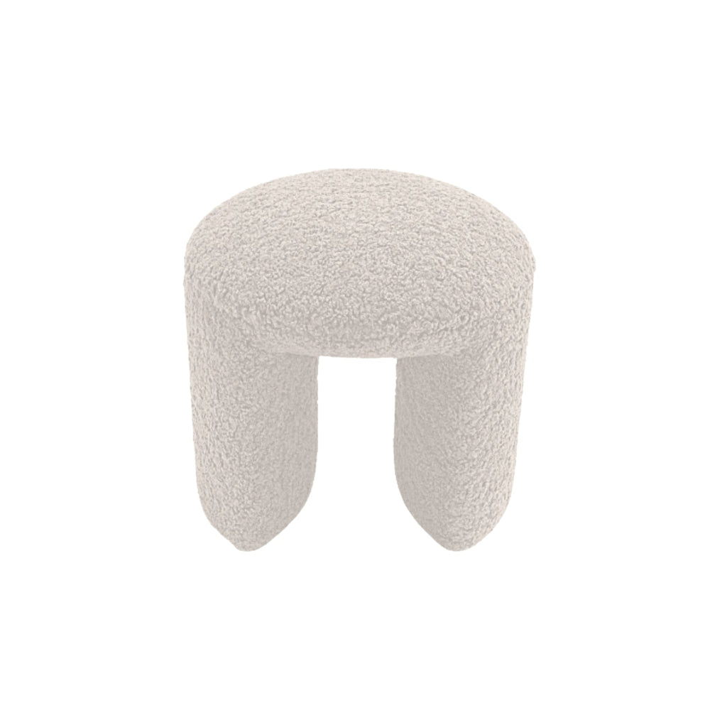 AURORA STOOL | FAUX SHEEPSKIN | 4 COLOR CHOICES - Green Design Gallery