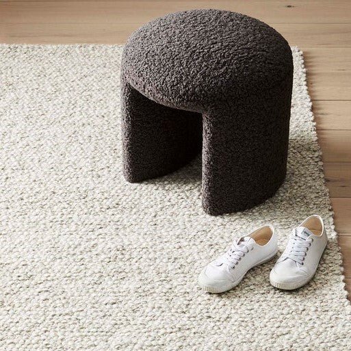 AURORA STOOL | FAUX SHEEPSKIN | 4 COLOR CHOICES - Green Design Gallery