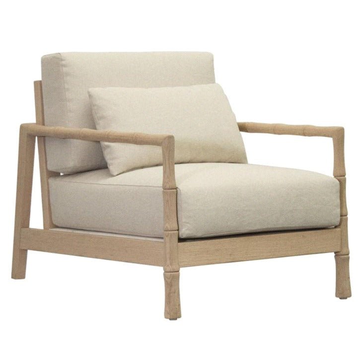 BAMBOO LOUNGE CHAIR / BLOND OAK - Green Design Gallery