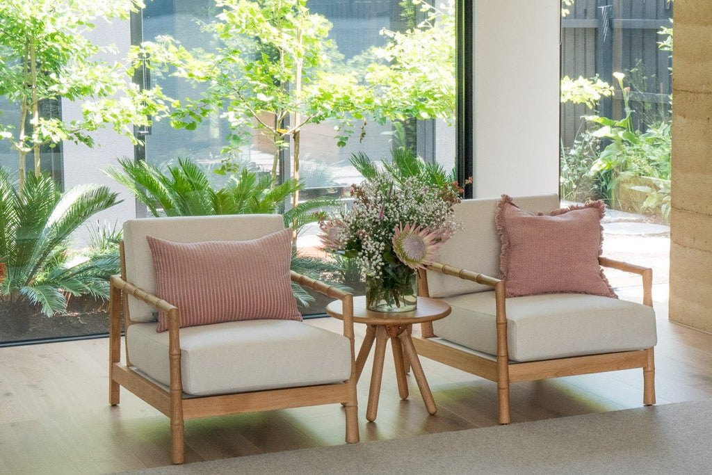 BAMBOO LOUNGE CHAIR / BLOND OAK - Green Design Gallery