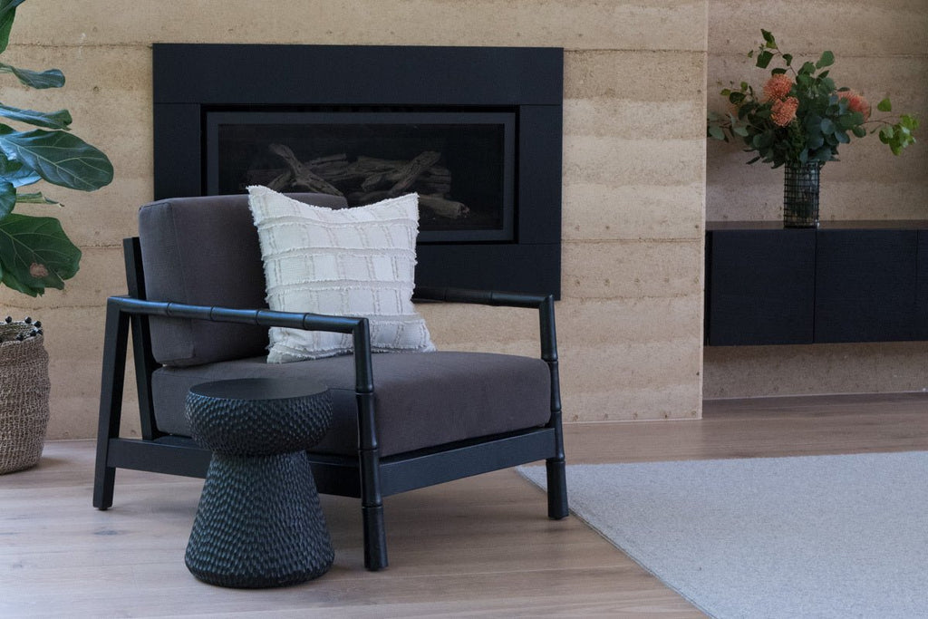 BAMBOO LOUNGE CHAIR / CHARCOAL OAK - Green Design Gallery