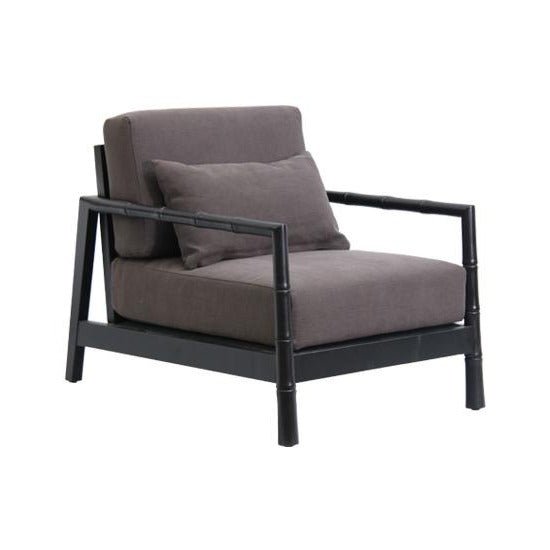 BAMBOO LOUNGE CHAIR / CHARCOAL OAK - Green Design Gallery
