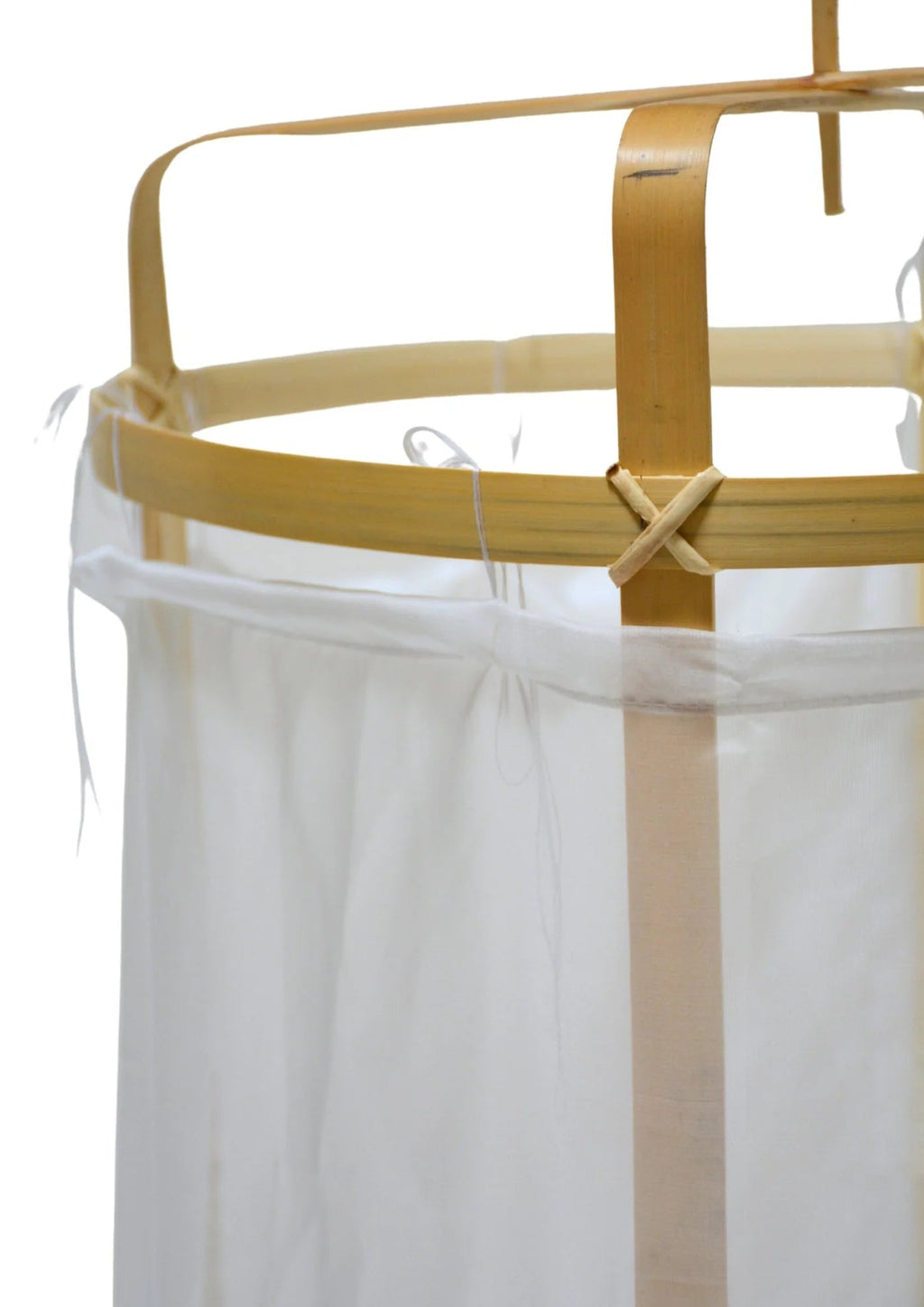 BAMBOO PENDANT | WHITE COTTON - Green Design Gallery