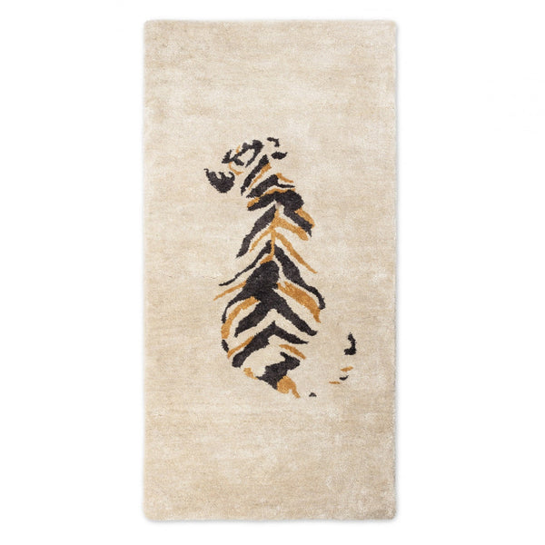 BAMBOO SILK RUG / JUNGLE TIGER / 10% TO ANIMAL PROTECTION CHARITY - Green Design Gallery