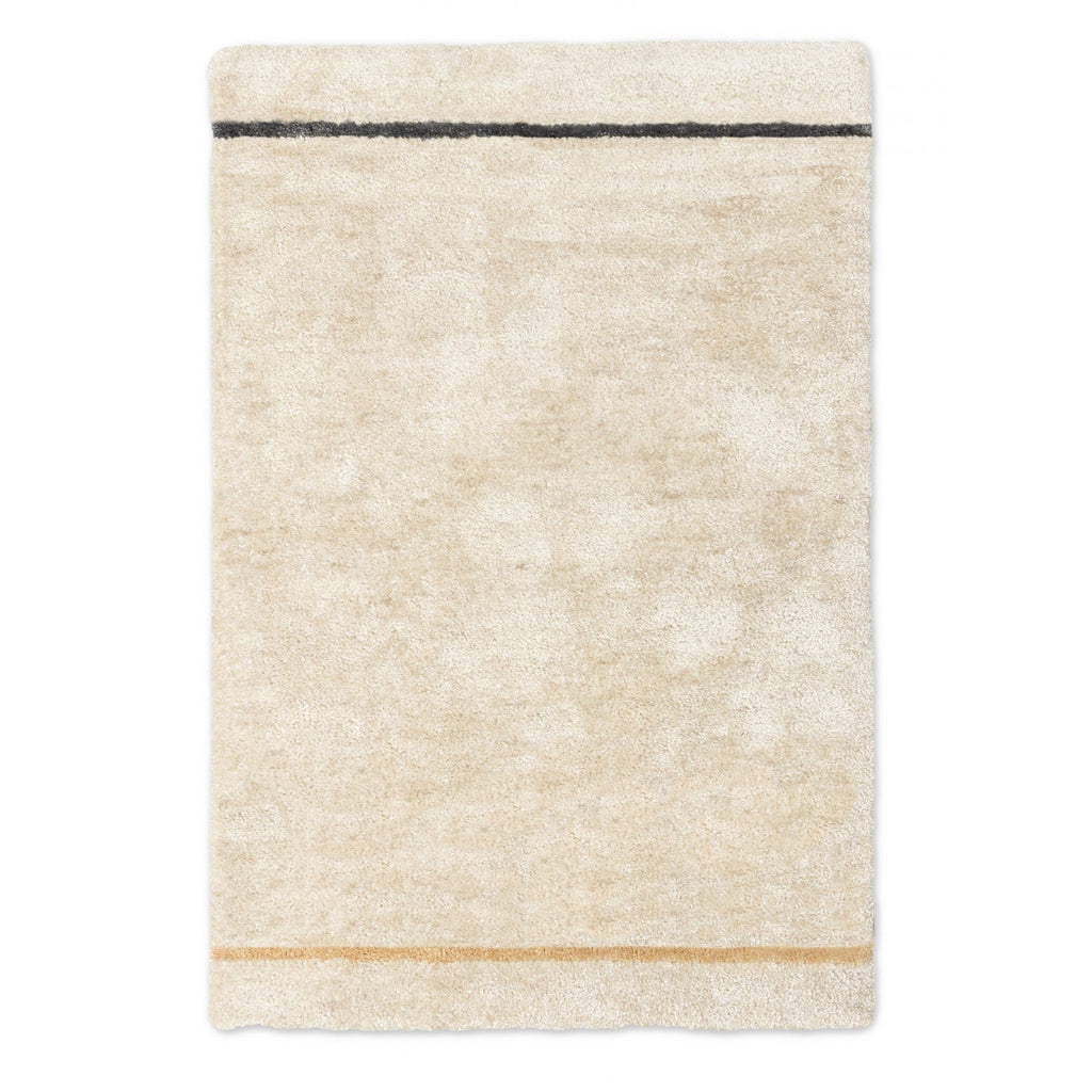 BAMBOO SILK RUG / LINES THAR DESERT - Green Design Gallery