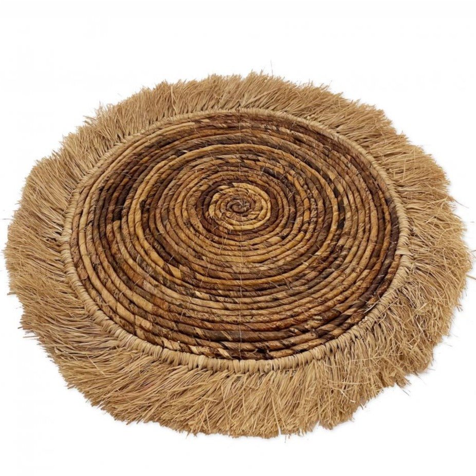 BANANA RAFFIA PLACEMAT | NATURAL | SET OF 4 - Green Design Gallery