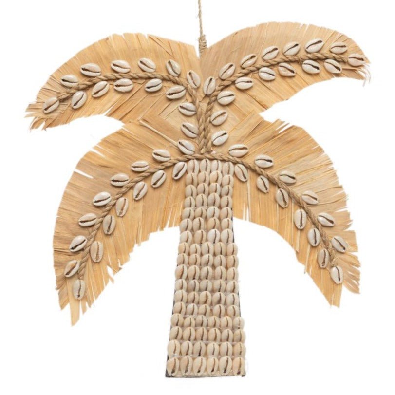 BANANA SHELL PALM TREE WALL ART | NATURAL + WHITE - Green Design Gallery
