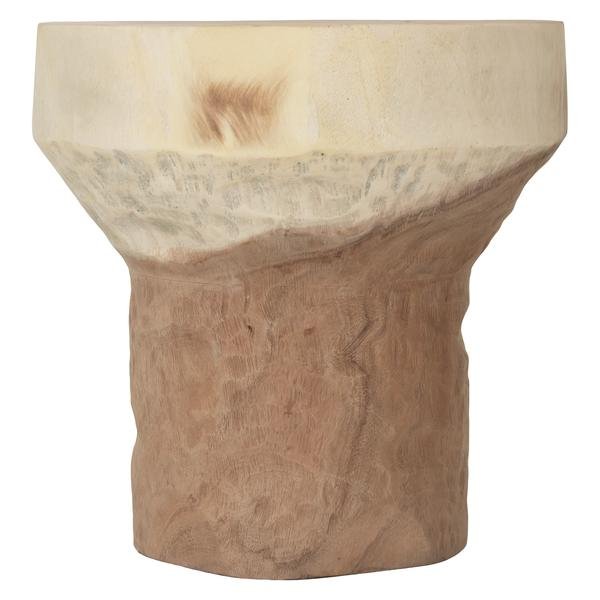 BANTU SIDE TABLE + STOOL | NATURAL MUNGGUR - Green Design Gallery
