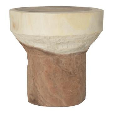 BANTU SIDE TABLE + STOOL | NATURAL MUNGGUR - Green Design Gallery