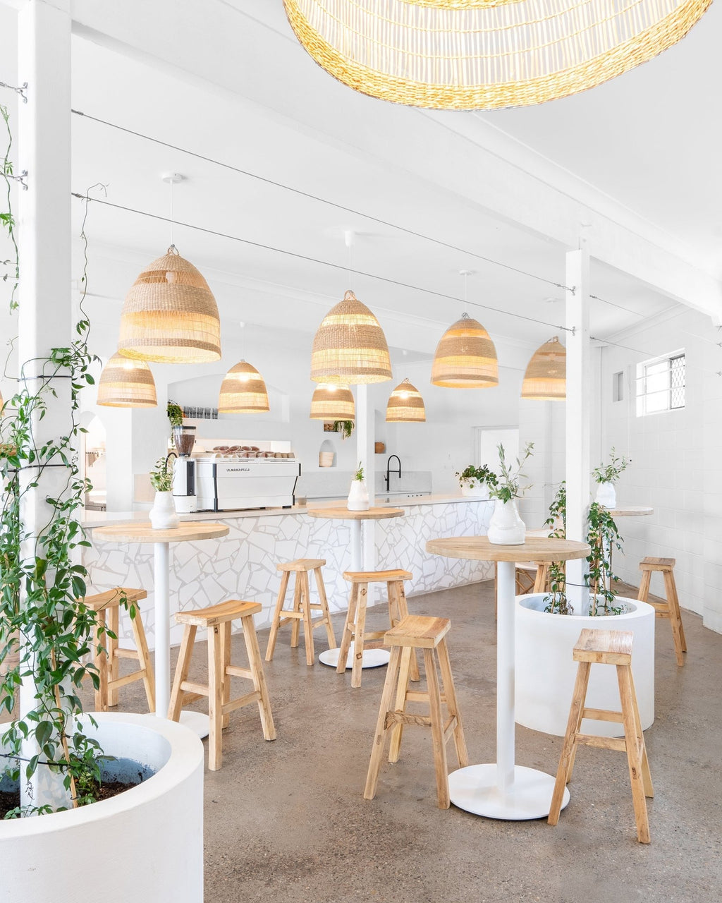 BAR TABLE BASE | WHITE - Green Design Gallery