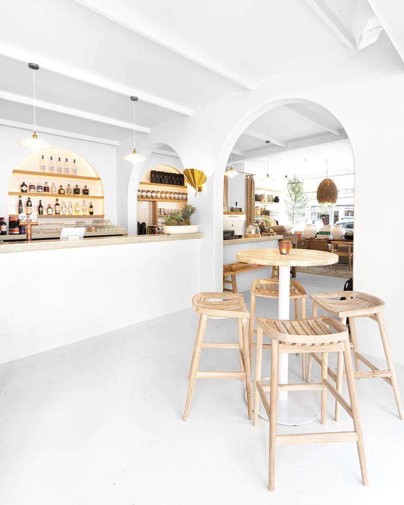 BAR TABLE BASE | WHITE - Green Design Gallery