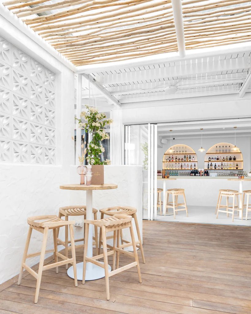 BAR TABLE BASE | WHITE - Green Design Gallery