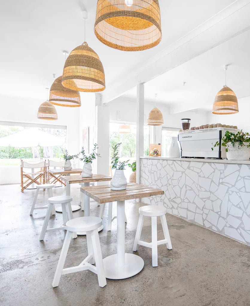 BAR TABLE BASE | WHITE - Green Design Gallery