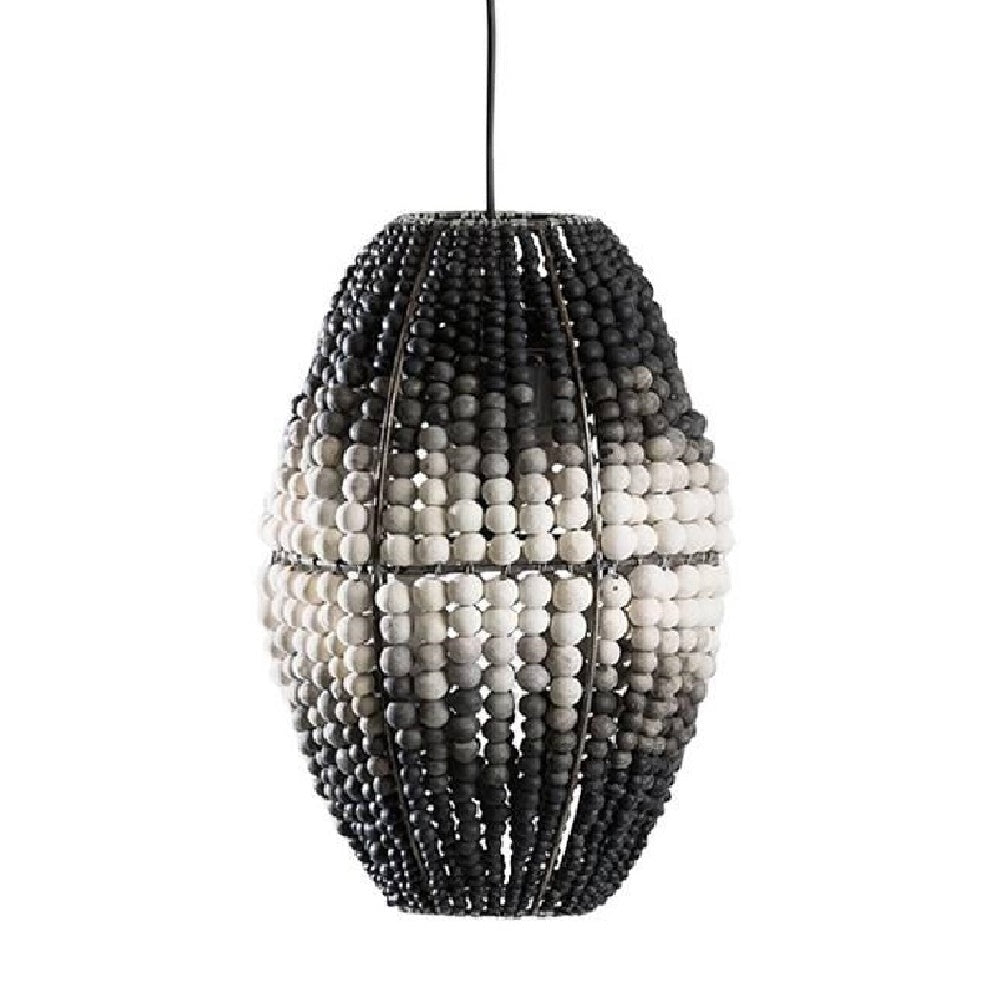 Barrel Ombre / Handmade Clay Beaded Chandelier - Green Design Gallery