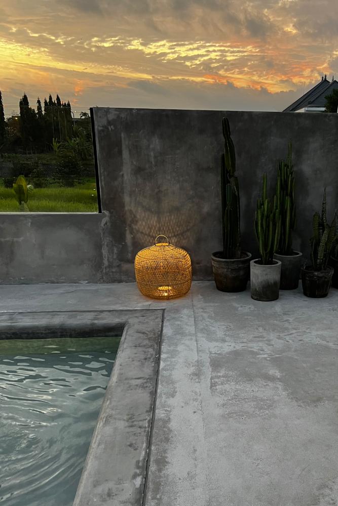 BATU BOLONG LAMP SHADE | NATURAL | LARGE - Green Design Gallery