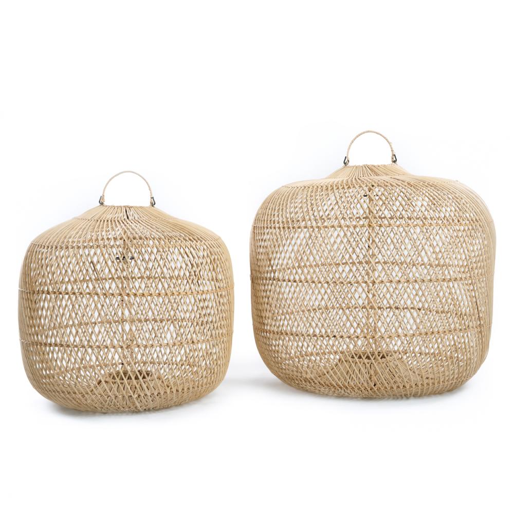 BATU BOLONG LAMP SHADE | NATURAL | LARGE - Green Design Gallery