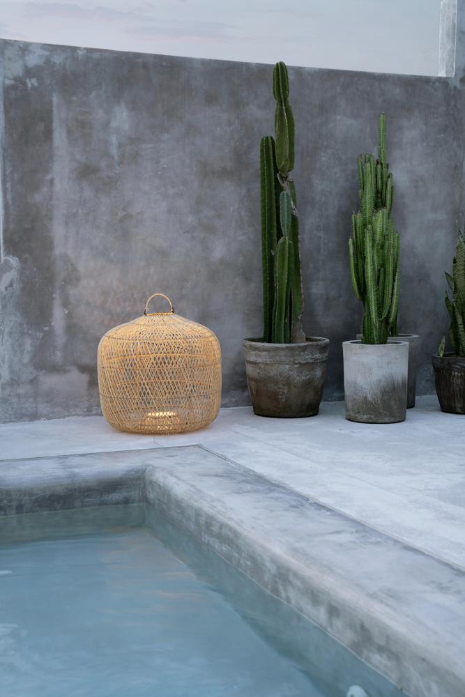 BATU BOLONG LAMP SHADE | NATURAL | MEDIUM - Green Design Gallery