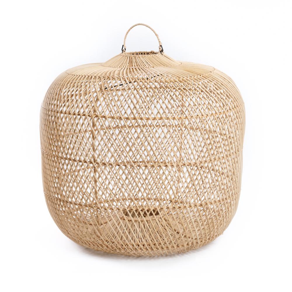 BATU BOLONG LAMP SHADE | NATURAL | MEDIUM - Green Design Gallery