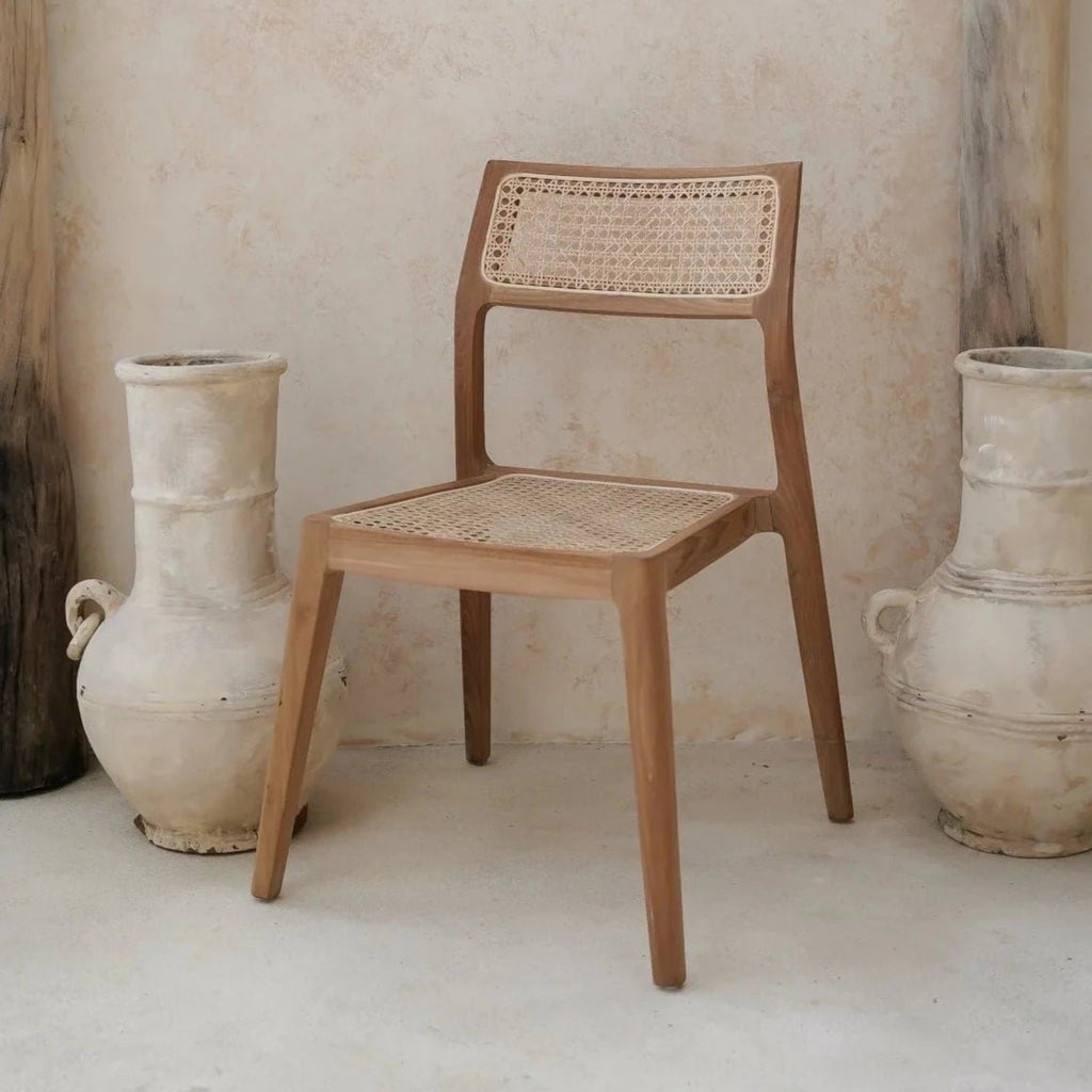 BATUC DINING CHAIR | NATURAL | SET OF 2 - Green Design Gallery