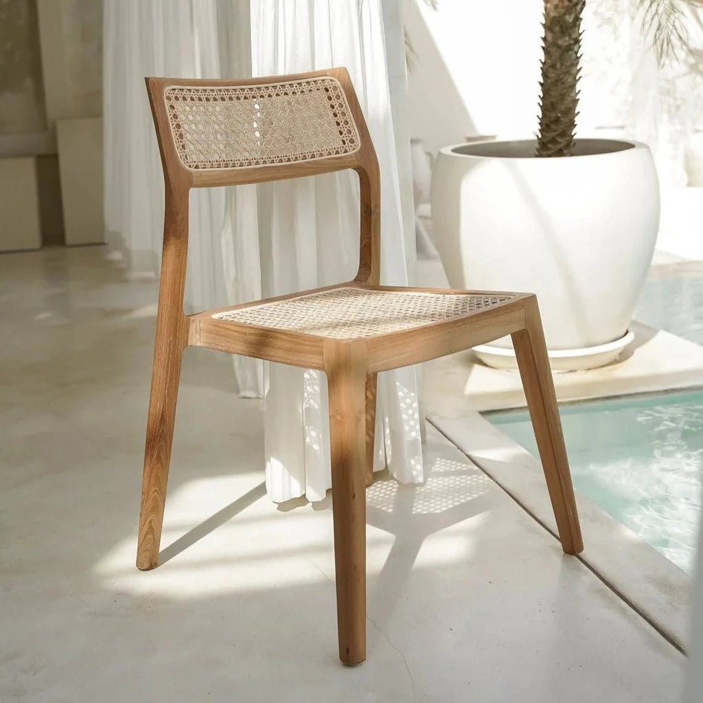 BATUC DINING CHAIR | NATURAL | SET OF 2 - Green Design Gallery