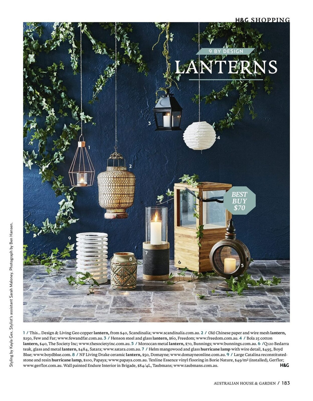 BEDARRA INDOOR-OUTDOOR LANTERN (2 SIZES) - Green Design Gallery