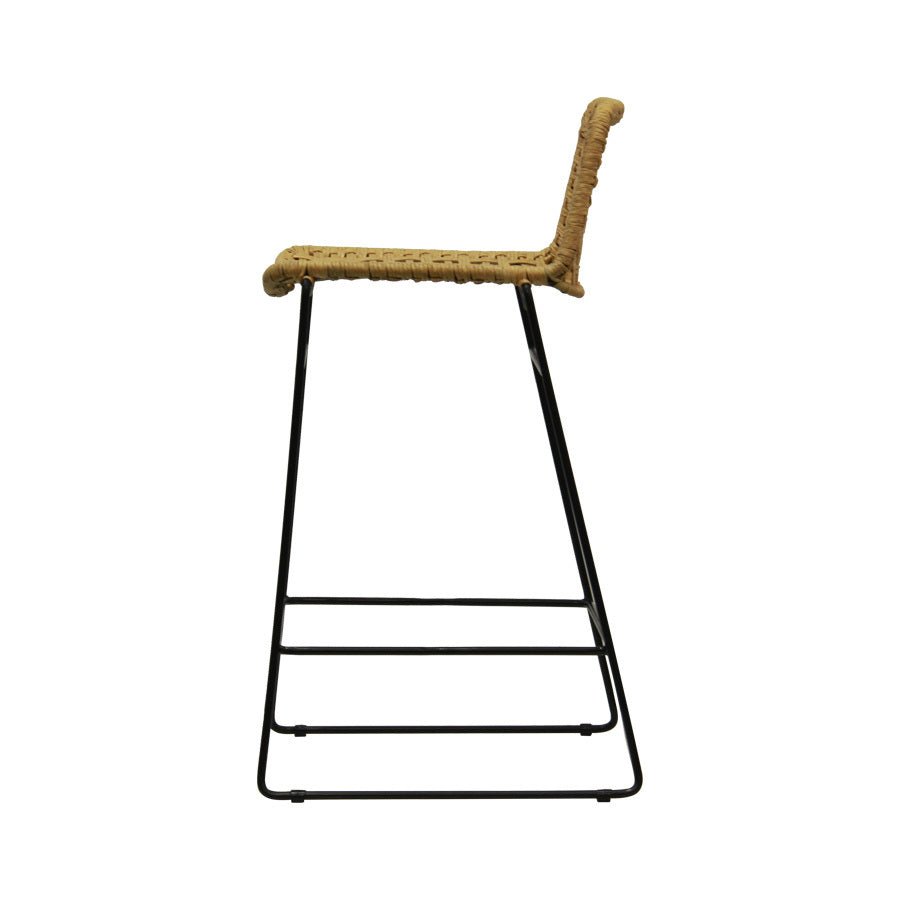 BELLA LOOM BARCHAIR / BLACK FRAME - Green Design Gallery