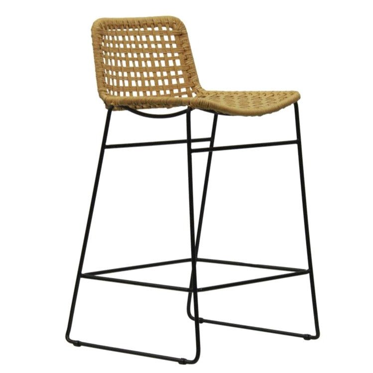 BELLA LOOM BARCHAIR / BLACK FRAME - Green Design Gallery