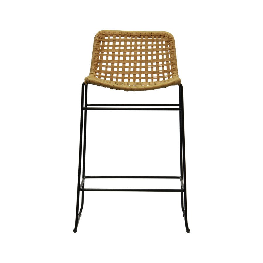 BELLA LOOM BARCHAIR / BLACK FRAME - Green Design Gallery