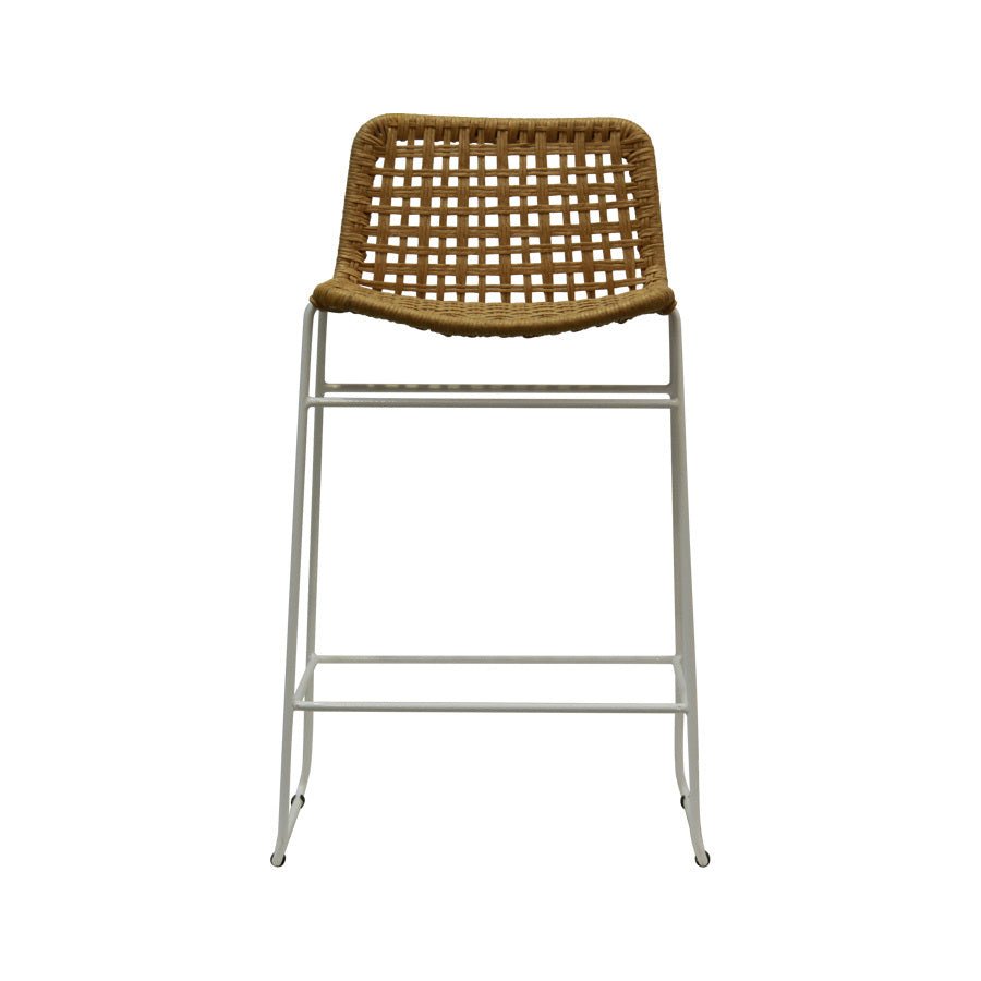 BELLA LOOM BARCHAIR / WHITE FRAME - Green Design Gallery