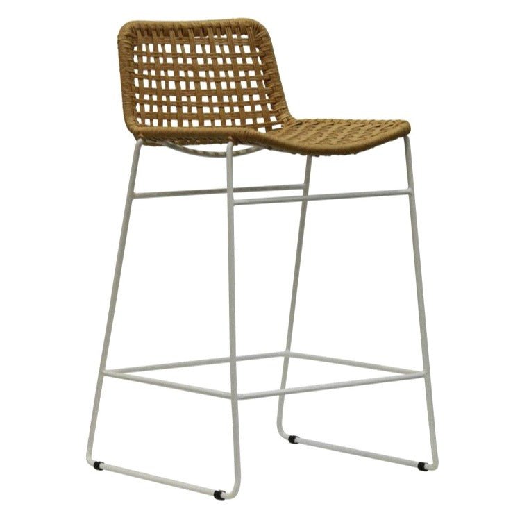 BELLA LOOM BARCHAIR / WHITE FRAME - Green Design Gallery