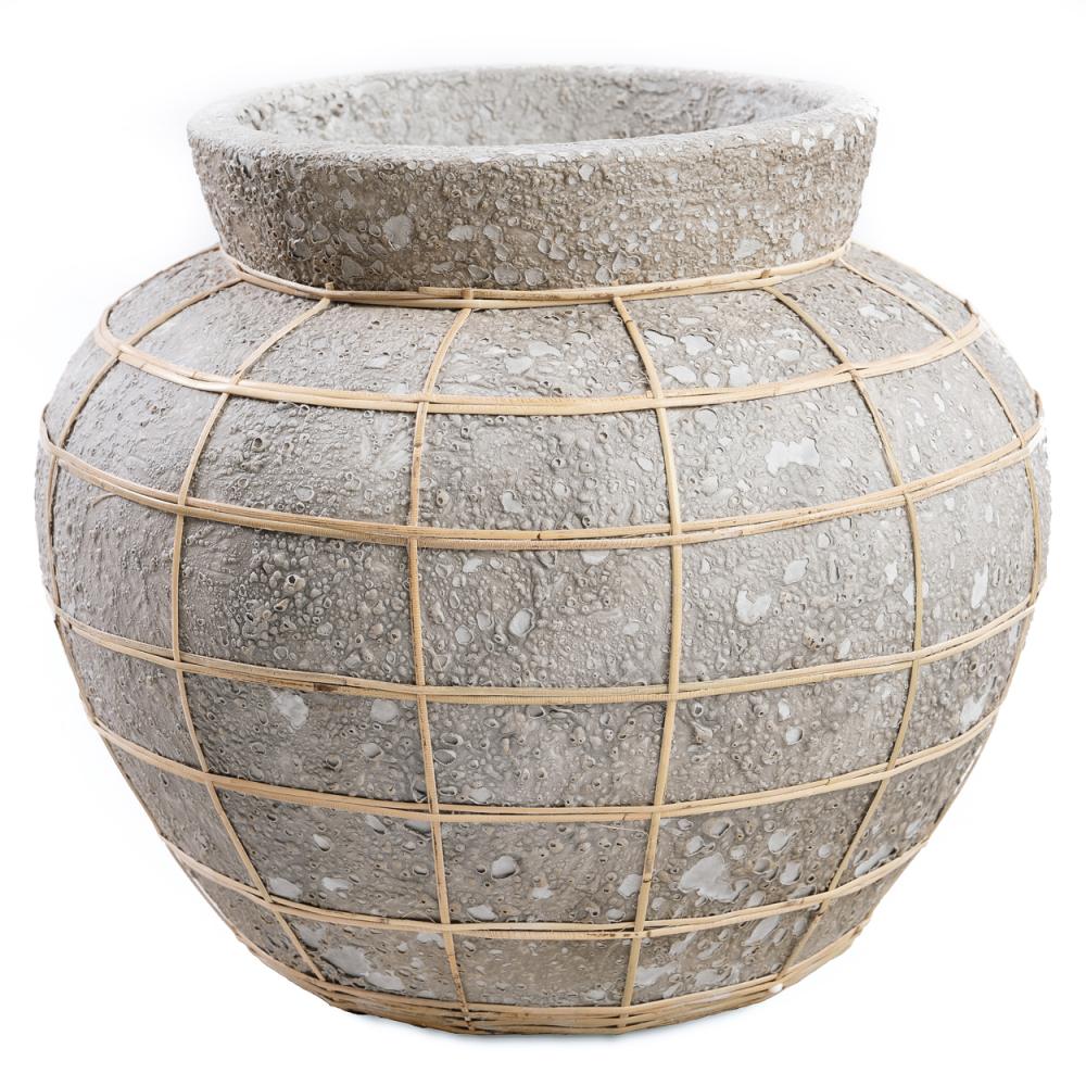 BELLY TERRACOTTA VASE | CONCRETE | LARGE - Green Design Gallery