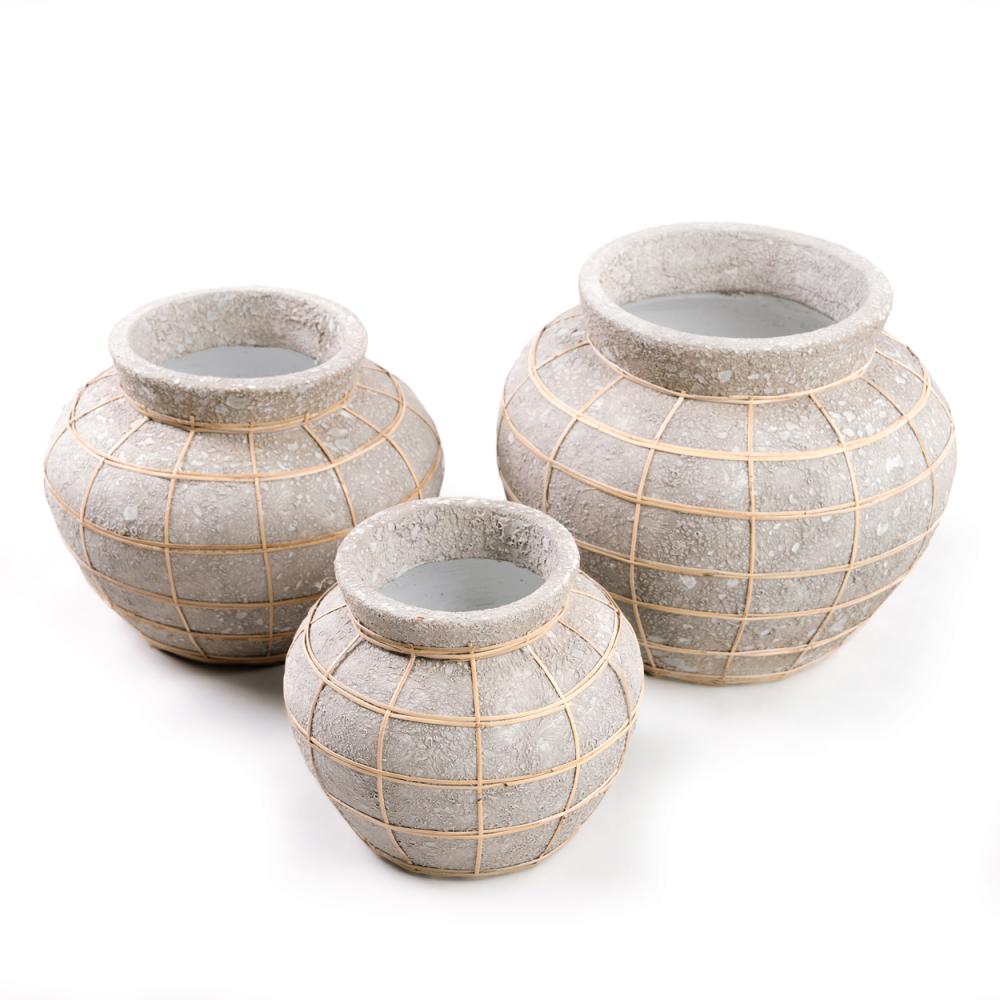 BELLY TERRACOTTA VASE | CONCRETE | LARGE - Green Design Gallery