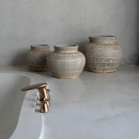 BELLY TERRACOTTA VASE | CONCRETE | MEDIUM - Green Design Gallery