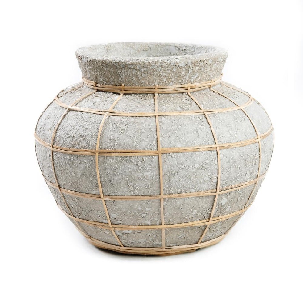 BELLY TERRACOTTA VASE | CONCRETE | SMALL - Green Design Gallery