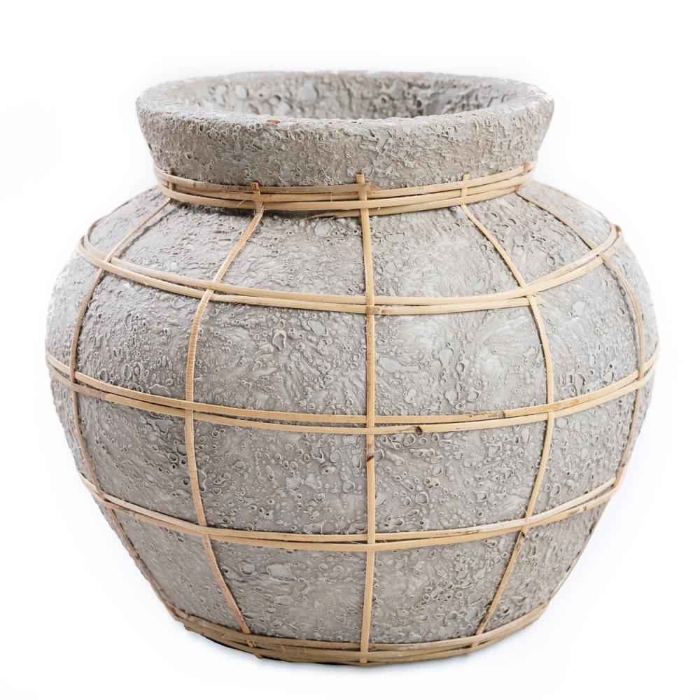 BELLY TERRACOTTA VASE | CONCRETE | SMALL - Green Design Gallery